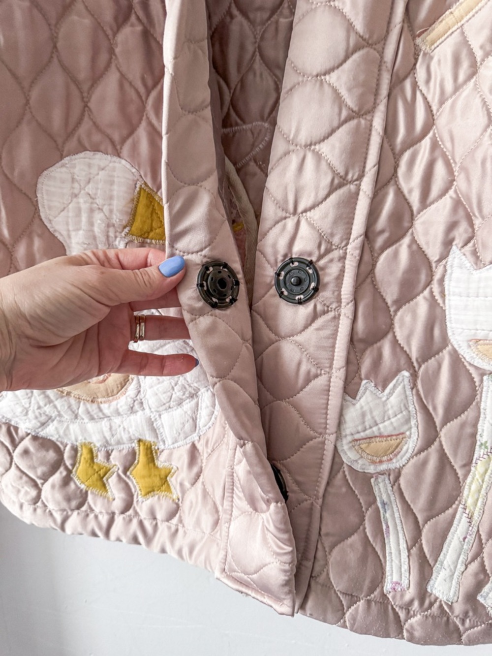 Handmade Patchwork Sateen Jacket - Picture 8 of 9